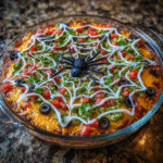 Spooky Halloween Taco Dip