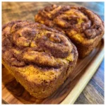 Mini Pumpkin Bread with Cinnamon Swirl
