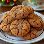 Gingerbread Crinkle Cookies